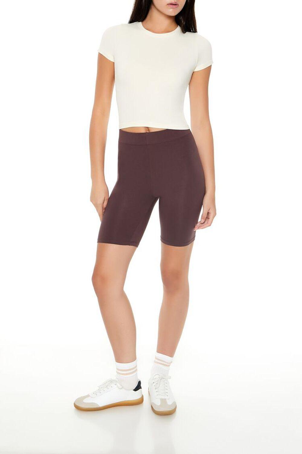 Cotton-Blend Biker Shorts | Forever 21 Product Image