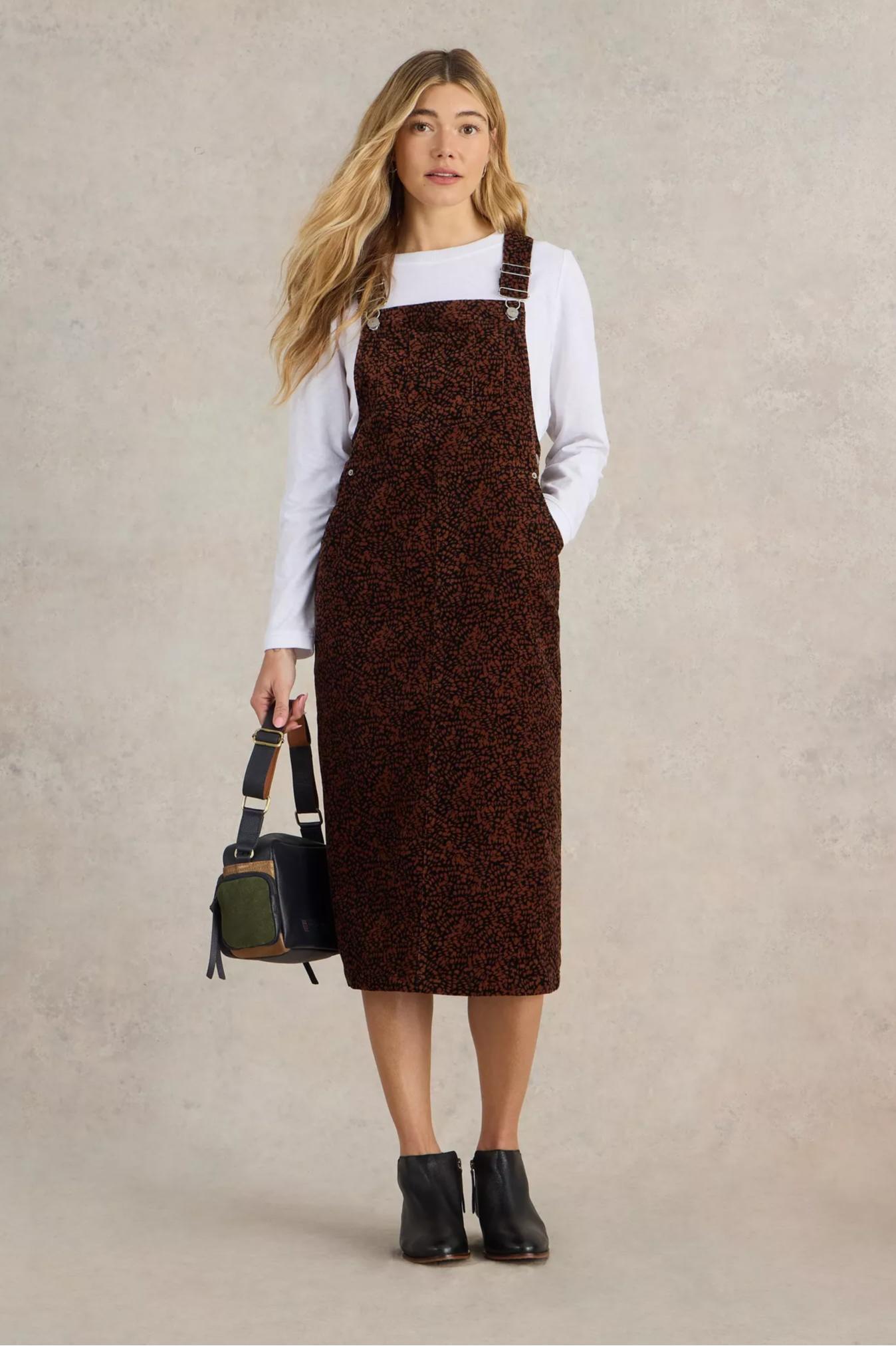 Emmie Organic Cord Midi Pinny Product Image