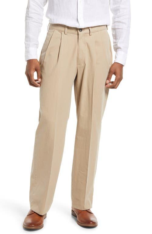 Berle Mens Charleston Pleated Chino Pants Product Image