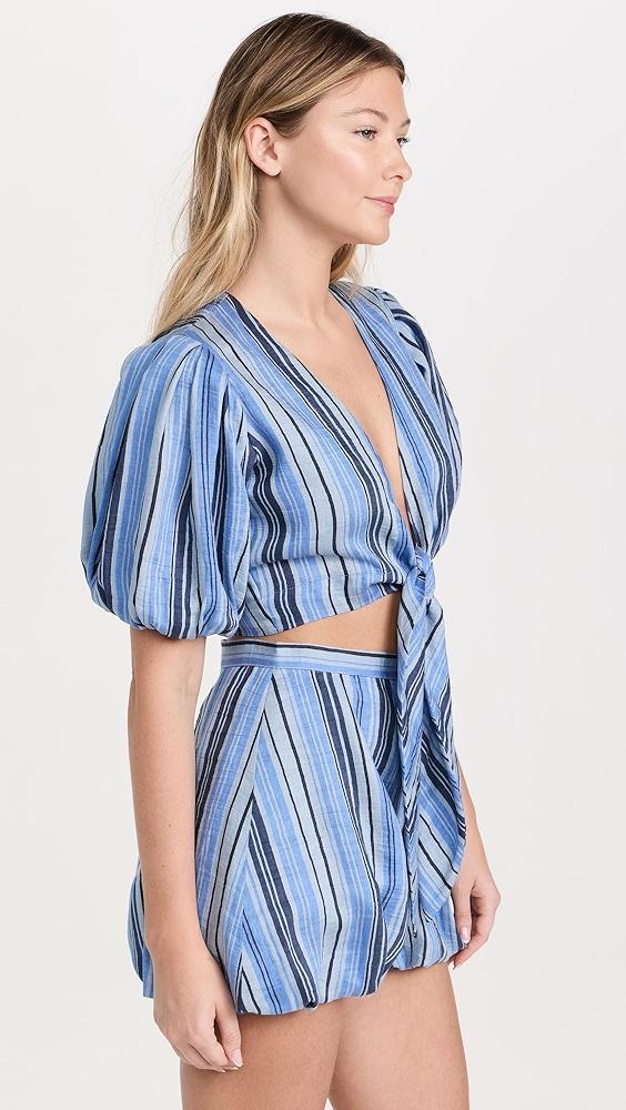 Lisa Marie Fernandez Pouf Tie Blouse | Shopbop Product Image