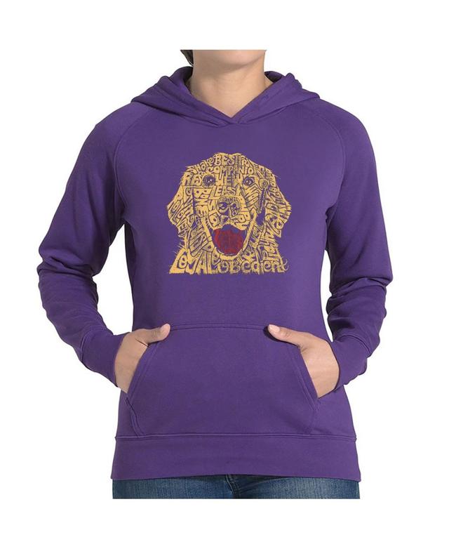 La Pop Art Womens Word Art Hooded Sweatshirt -Dog Product Image