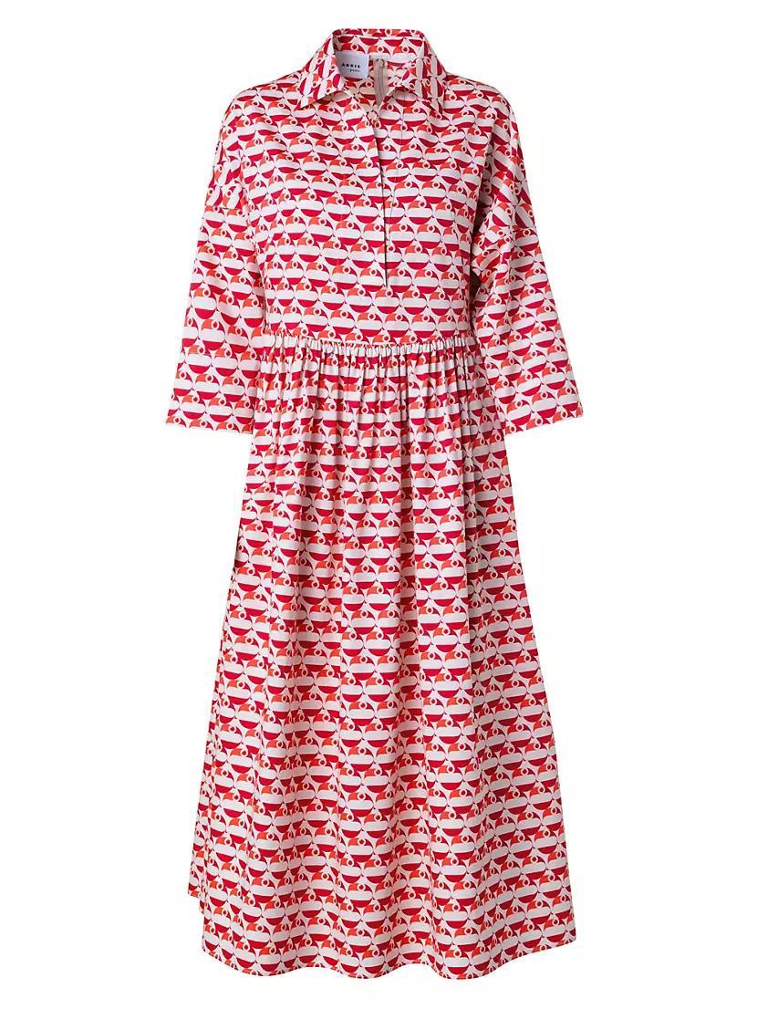 Dot Cotton Satin Shirtdress product image