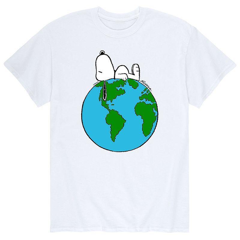 Mens Peanuts Top of The World Tee White Product Image