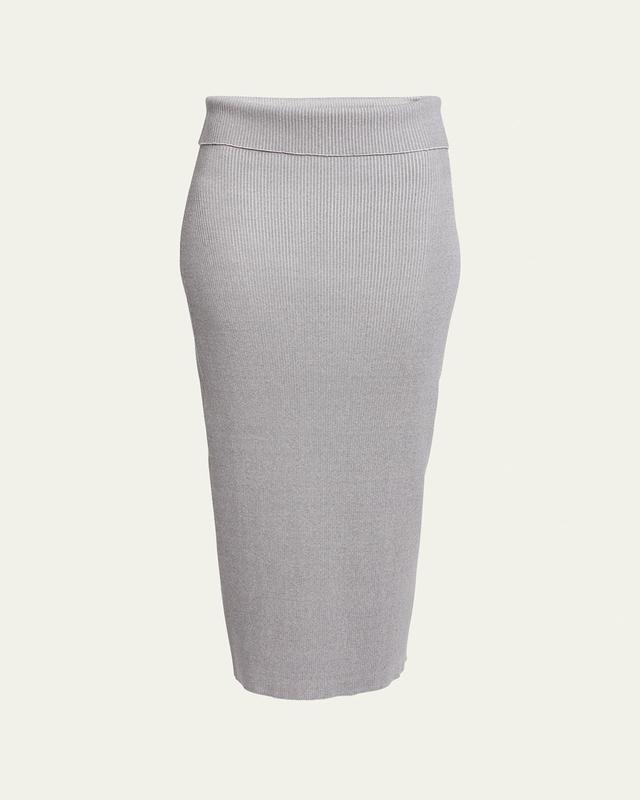 Willow Rib-Knit Midi Skirt Product Image