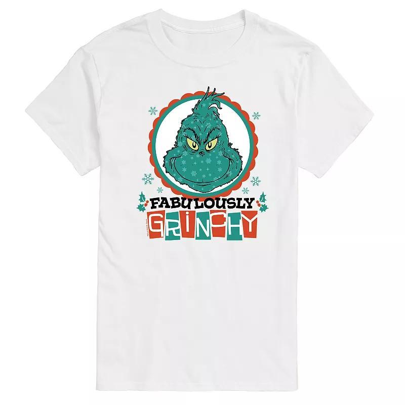 Big & Tall Dr. Seuss The Grinch Fabulously Grinchy Graphic Tee, Mens Product Image