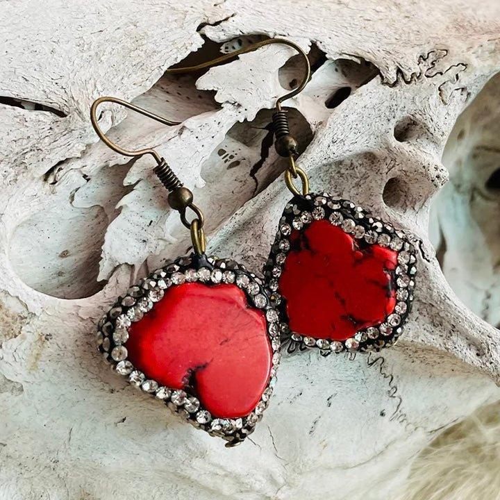 Round Rock Red Earrings Product Image