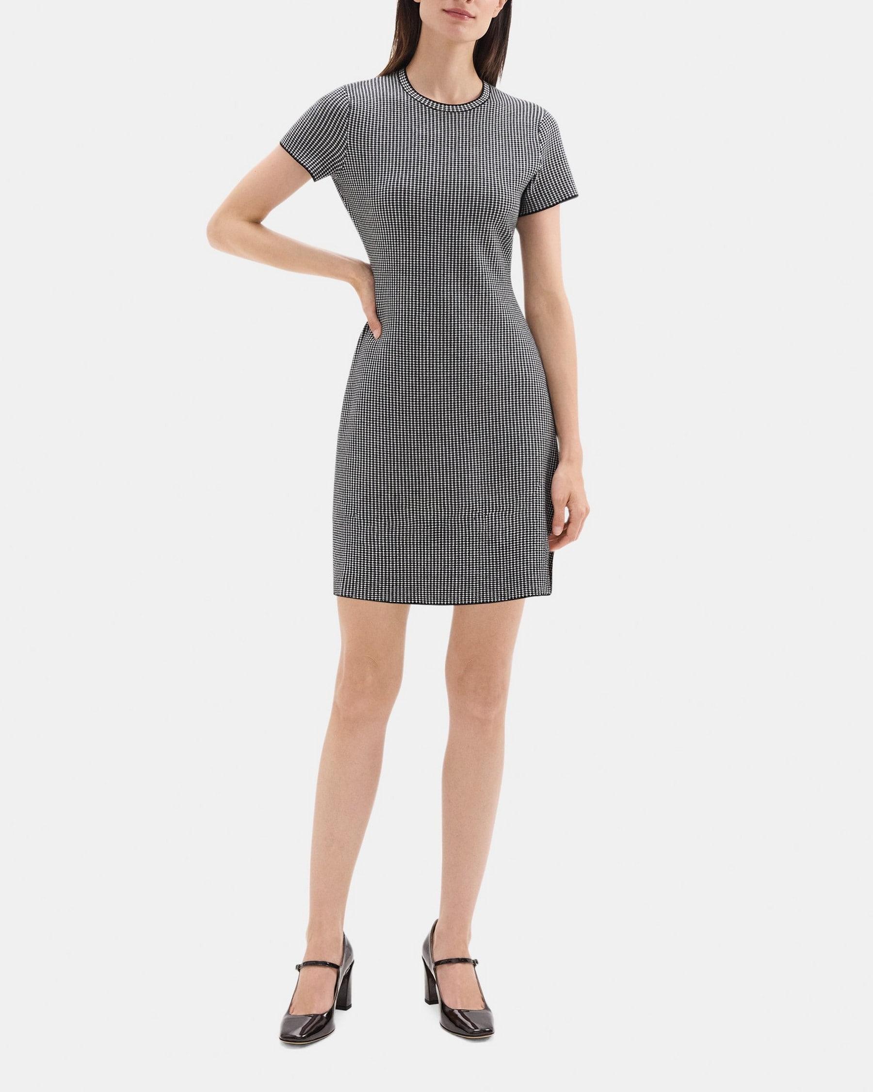 Flared Dress in Stretch Viscose Knit Product Image