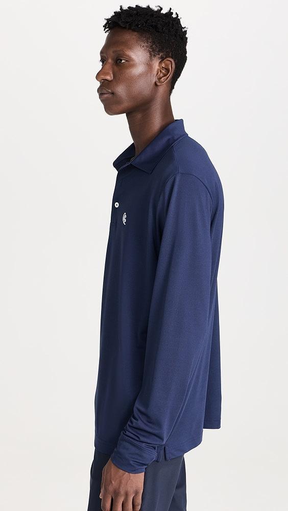 Quiet Golf Monogram Long Sleeve Polo | Shopbop Product Image