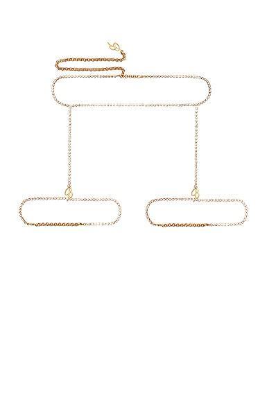 Blumarine Body Chain in Metallic Gold Product Image