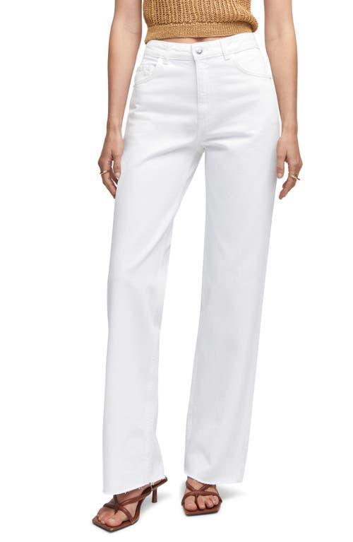 MANGO - Wideleg mid-rise jeans - 4 - Women Product Image