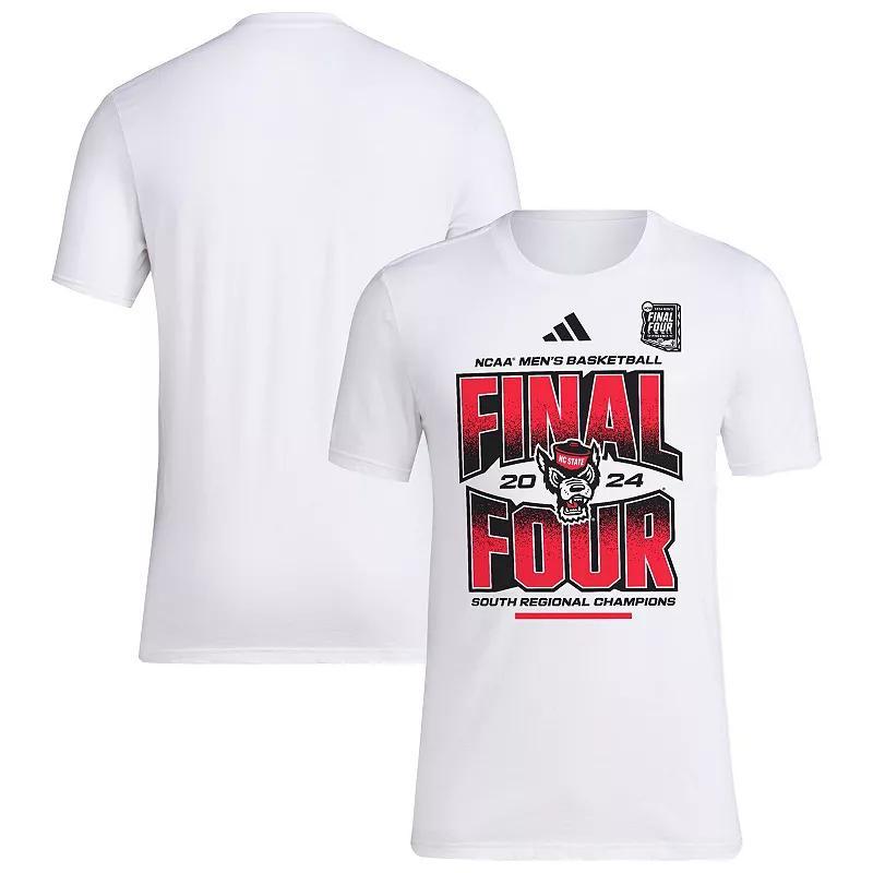 Unisex adidas White Nc State Wolfpack 2024 Ncaa Mens Basketball Tournament March Madness Final Four Locker Room T-Shirt - White Product Image