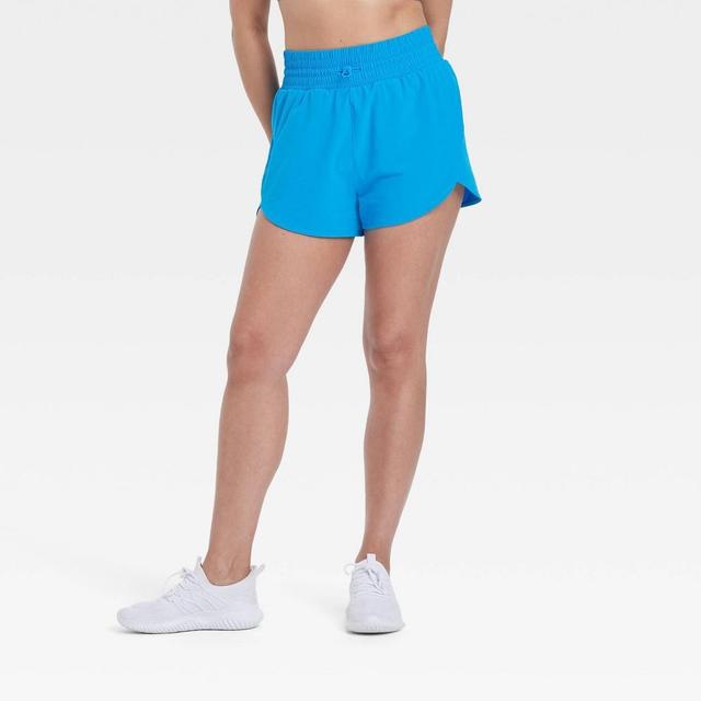 Womens Flex Woven High-Rise Shorts 3 - All In Motion Blue XL Product Image