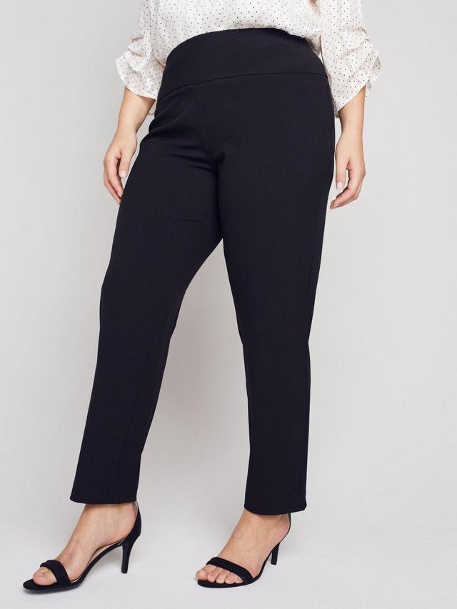 Roz & Ali Secret Agent Pants with Slim Leg & Wide Waistband - Plus Product Image