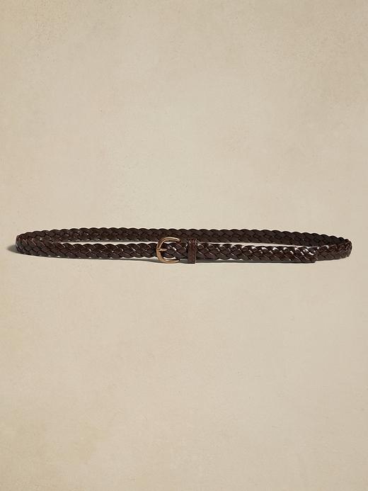 Daze Woven Leather Belt Product Image