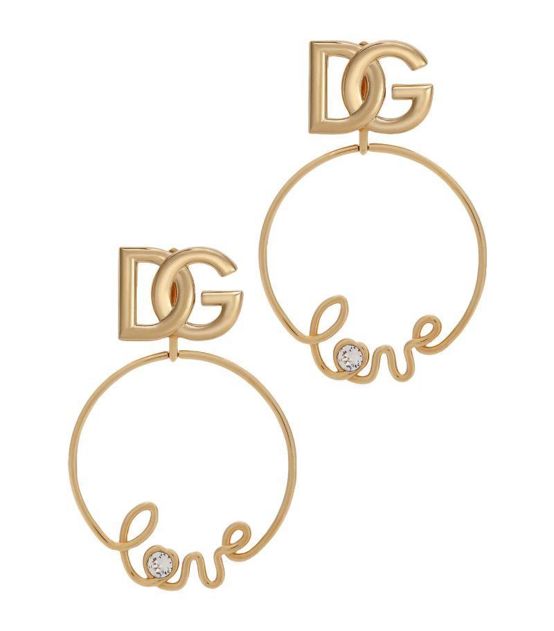 Love Dg Clip-on Earrings In Gold Product Image