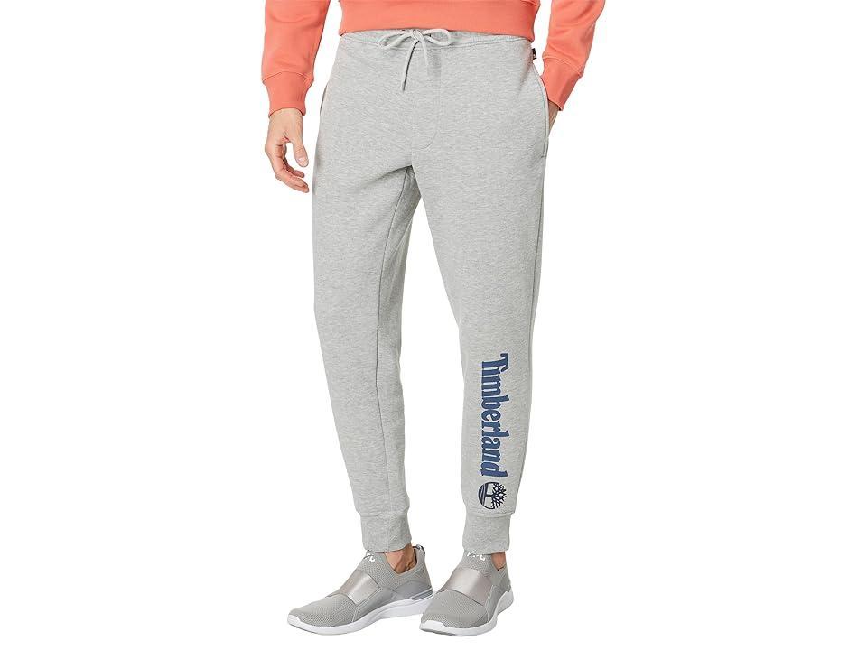 Timberland Linear Logo Sweatpants (Medium Grey Heather) Men's Clothing Product Image