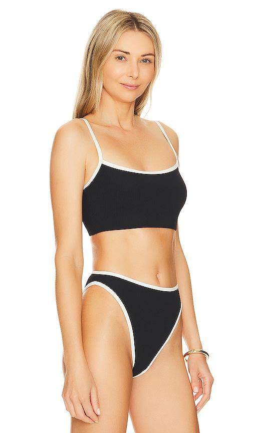 LSPACE Adalyn Bikini Top in Black. Product Image