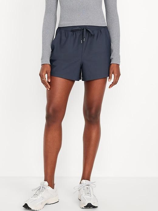 High-Waisted PowerSoft Shorts -- 3-inch inseam Product Image