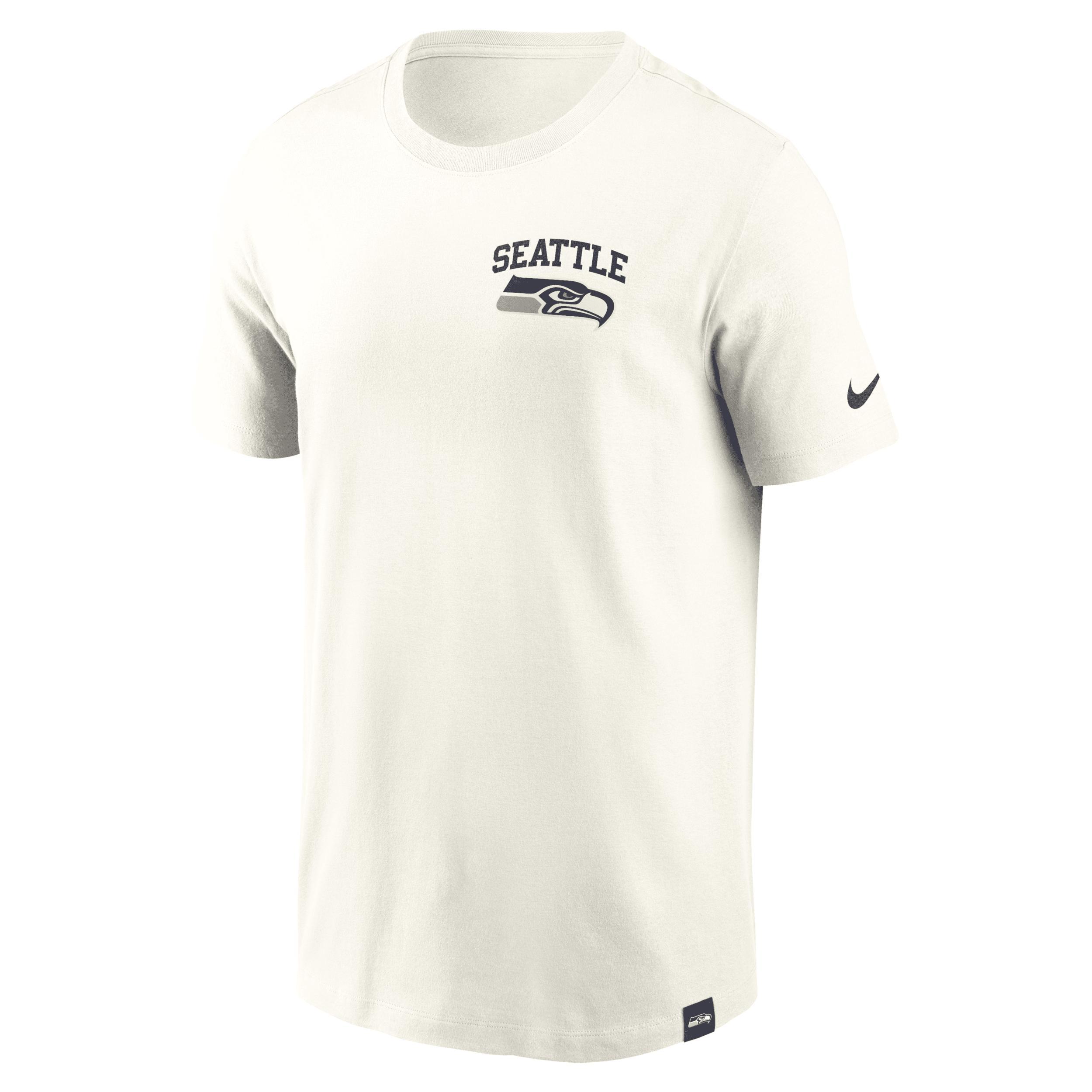 Mens Nike Cream Seattle Seahawks Blitz Essential T-Shirt Product Image