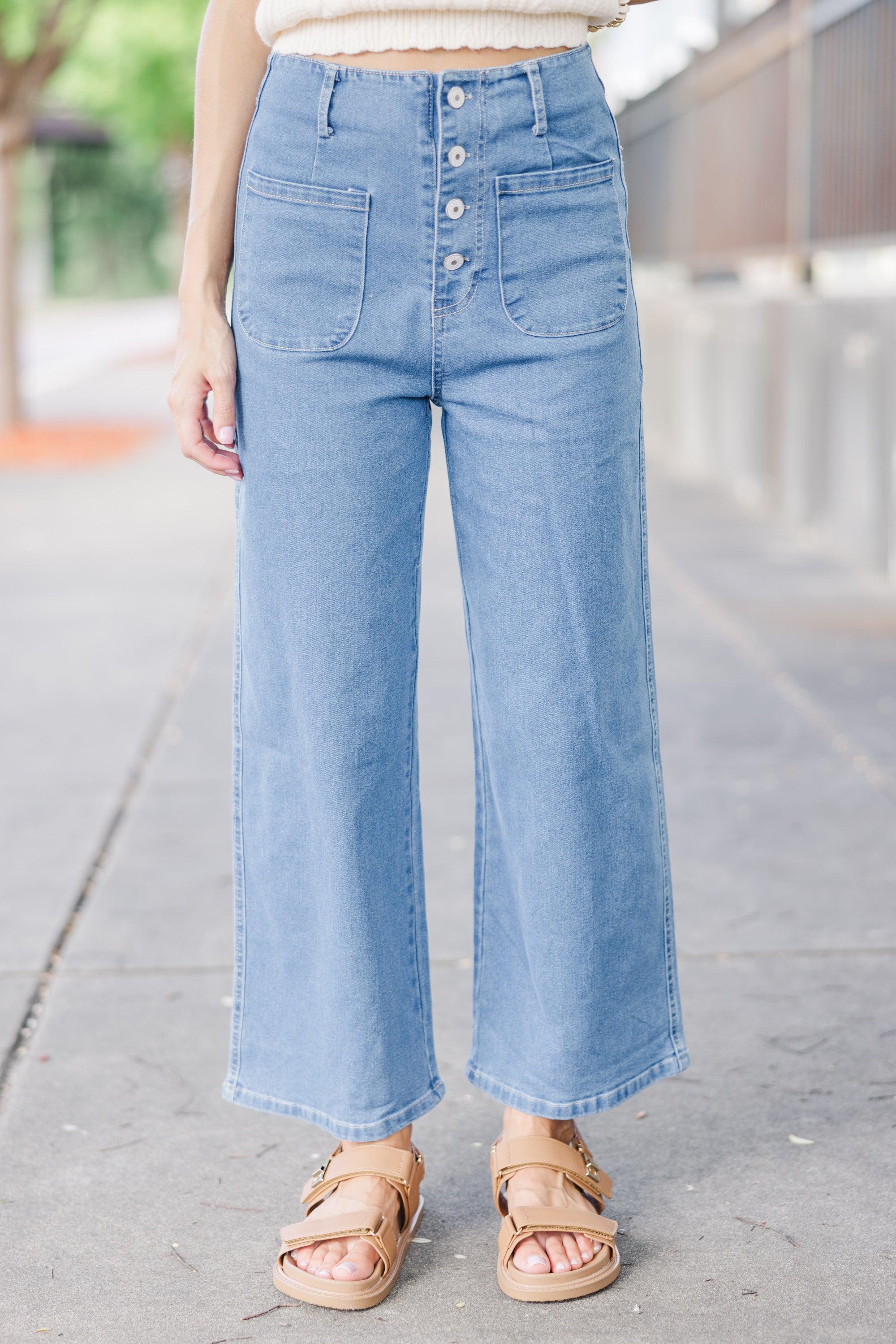 More To Love Blue Denim Pants Female Product Image