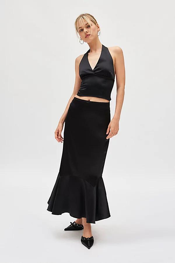 Kimchi Blue Jensen Satin Fluted Maxi Skirt Womens at Urban Outfitters Product Image