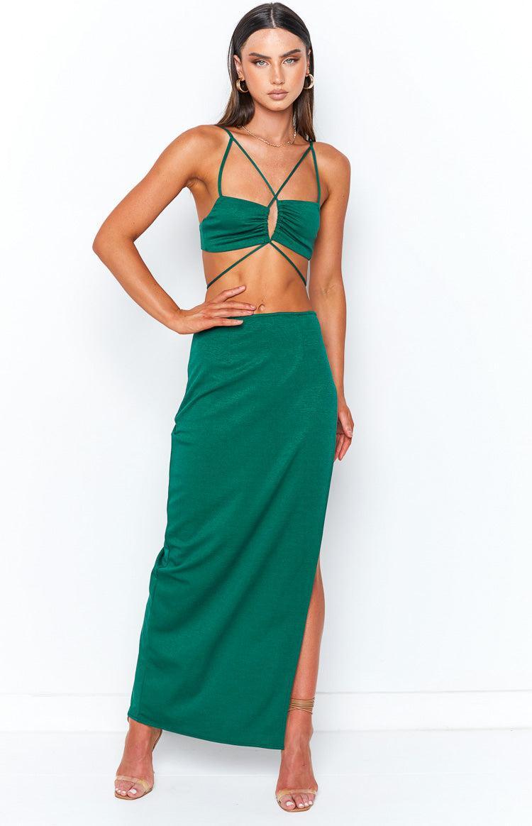 Celeste Emerald Bralette Top Product Image