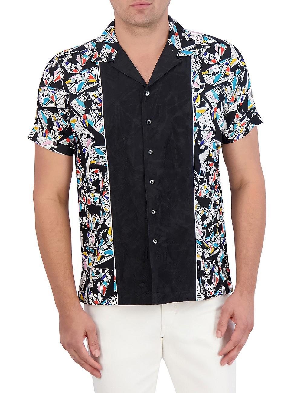 Men's Omura Woven Short-Sleeve Shirt Product Image