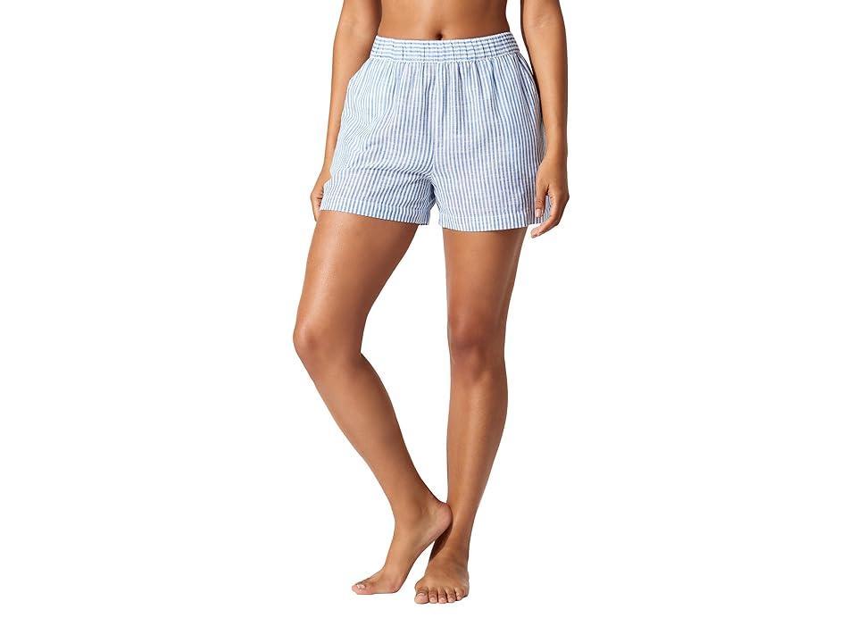 Tommy Bahama Shoreline Stripe Pullon Short (Beaming ) Women's Swimwear Product Image