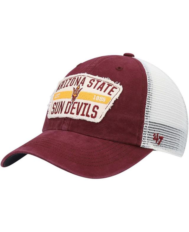 Mens 47 Maroon Arizona State Sun Devils Crawford Clean Up Trucker Snapback Hat Product Image