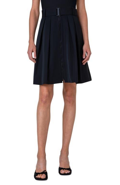 Akris punto Belted Taffeta Skirt Product Image