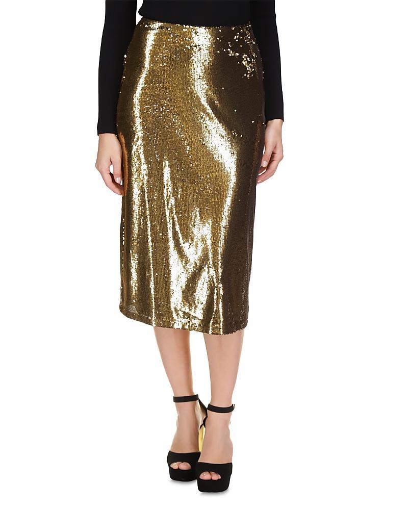 Michael Michael Kors Womens Sequin A-line Skirt Product Image