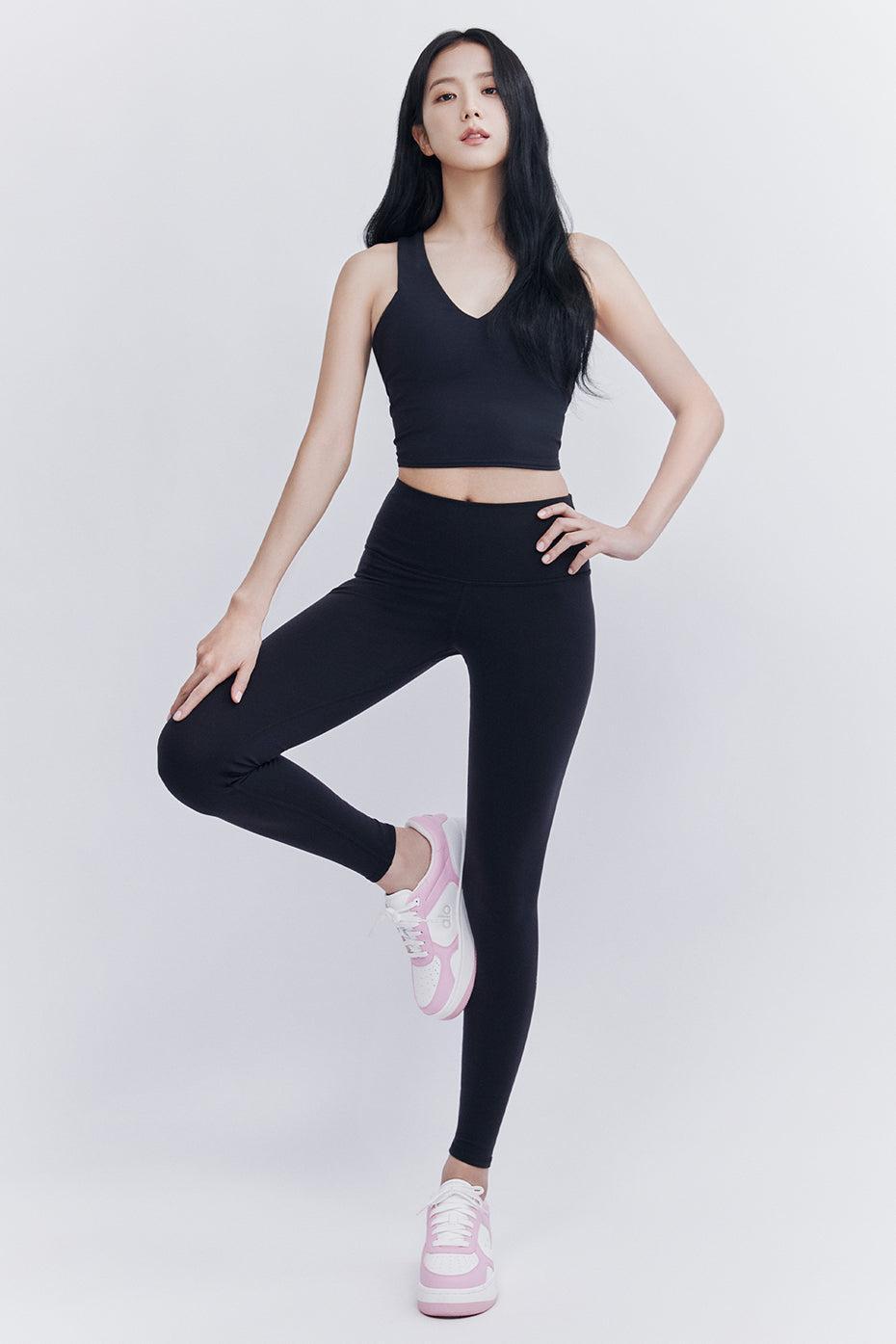 7/8 High-Waist Airbrush Legging - Black Female Product Image