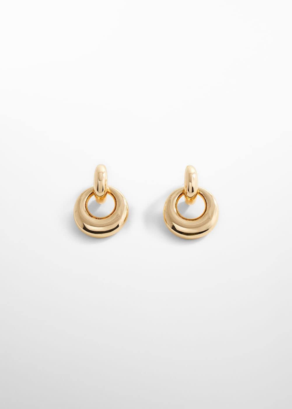 MANGO - Hoop pendant earrings - One size - Women Product Image