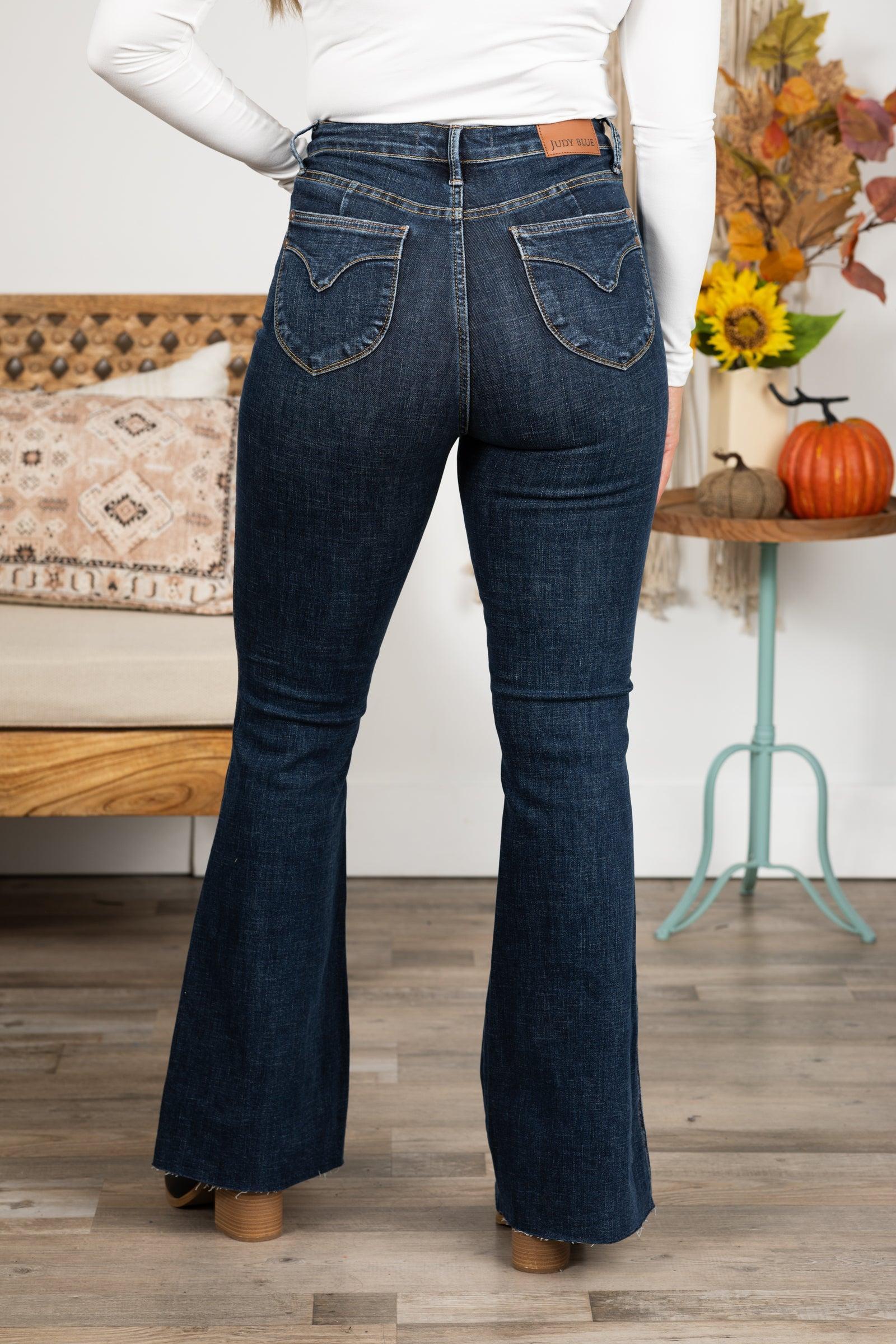 Judy Blue Dark Wash Tummy Control Flare Jean Product Image