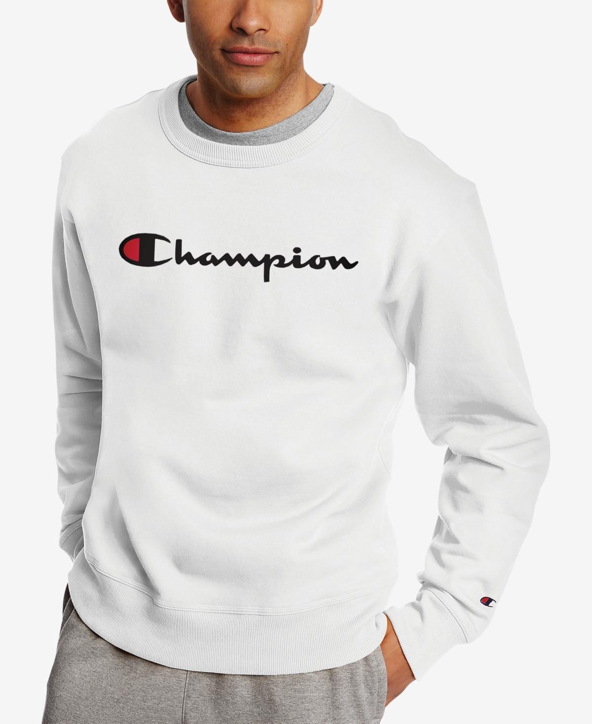 Champion Mens Powerblend Fleece Logo Sweatshirt Product Image