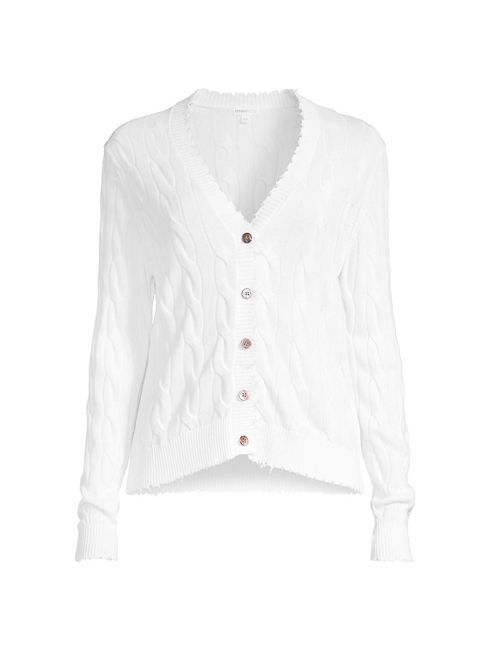 Womens Cable-Knit Cardigan product image