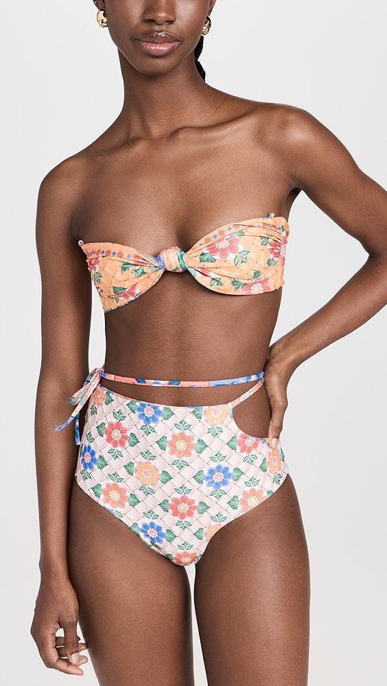 Agua Bendita Glenda Tile Bikini Bottoms | Shopbop Product Image