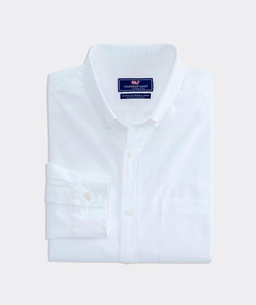 Stretch Cotton Solid Shirt Product Image