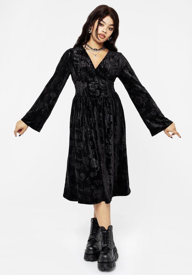 Invocation Flared Sleeve Midi Dress Product Image