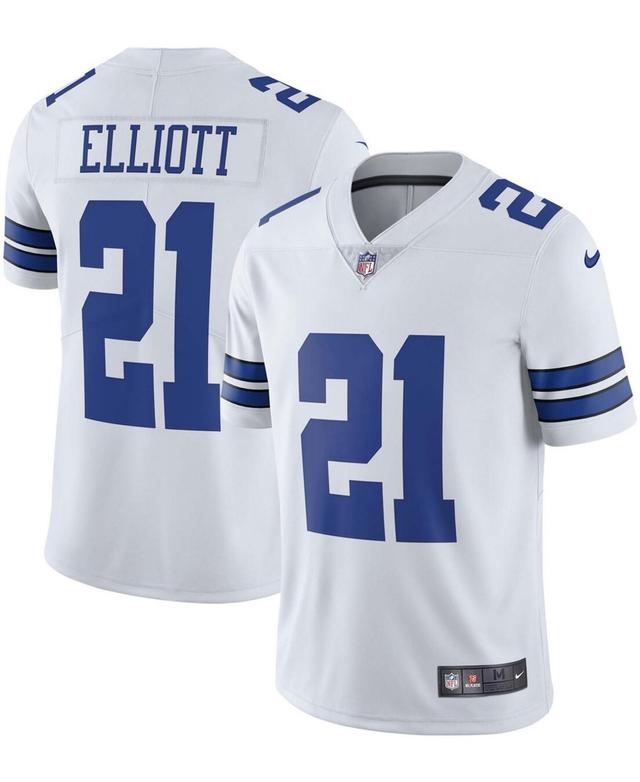 Mens Ezekiel Elliott Dallas Cowboys Alternate Vapor Limited Jersey - White Product Image