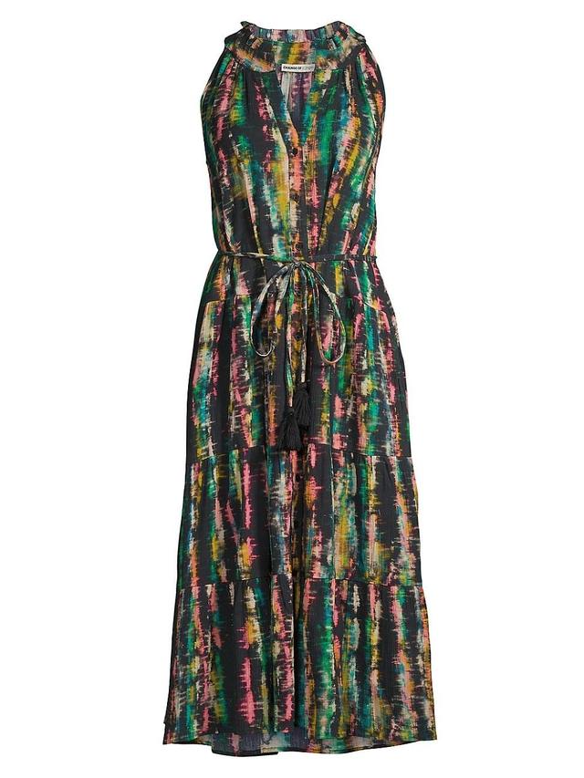 Womens Tracy Dyed Cotton Midi-Dress Product Image