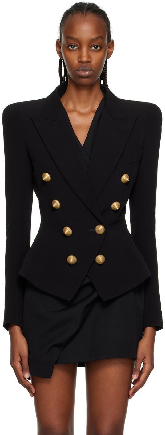 BALMAIN Black Buttoned Blazer Product Image