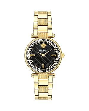 Versace Womens Swiss Gold Ion Plated Stainless Steel Bracelet Watch 35mm Product Image