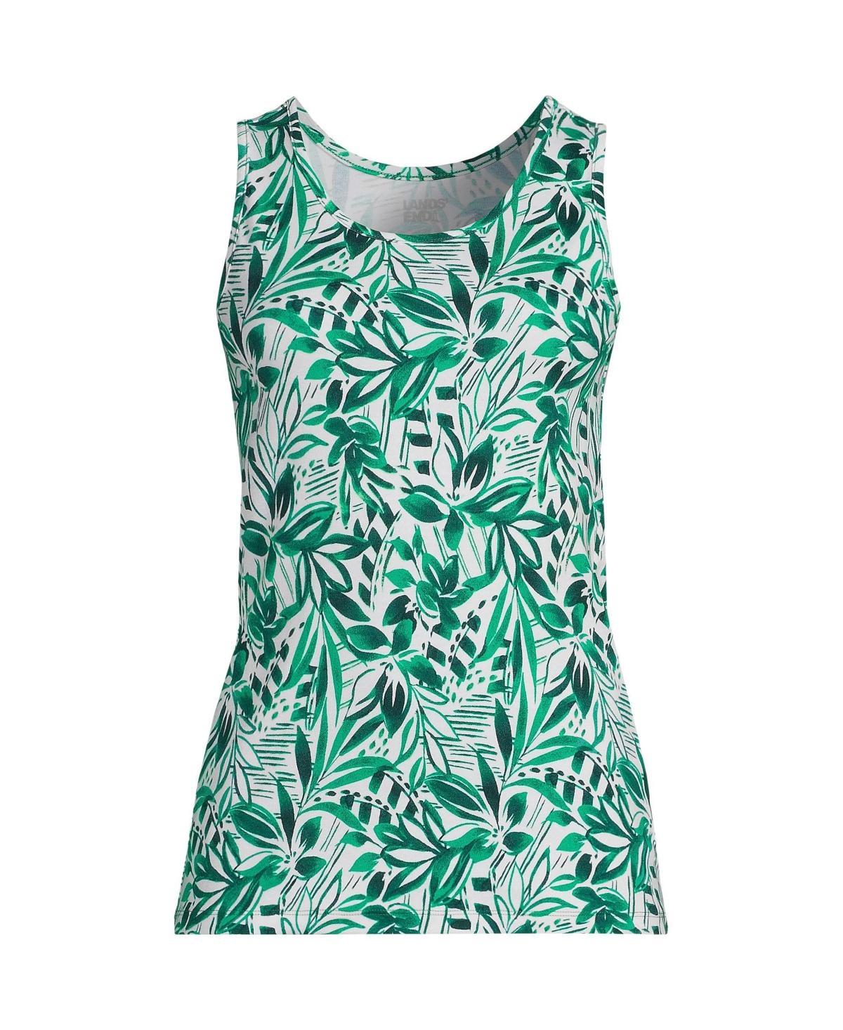 Womens Lands End Cotton Tank Top Product Image