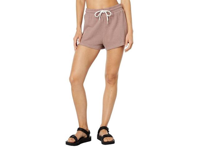 Volcom Lil Fleece Shorts (Raisin) Women's Shorts Product Image