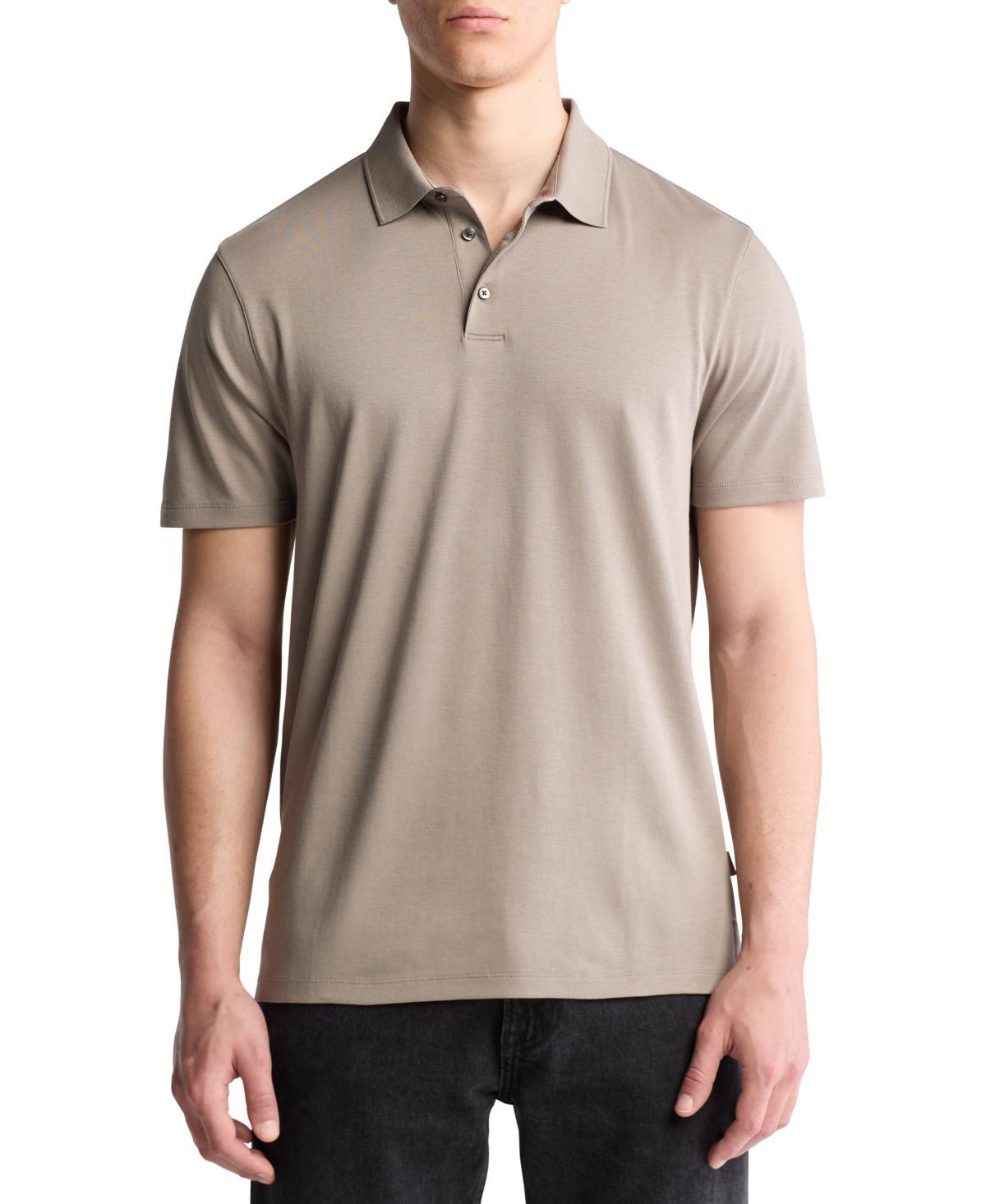 Calvin Klein Mens Short Sleeve Supima Cotton Polo Shirt Product Image