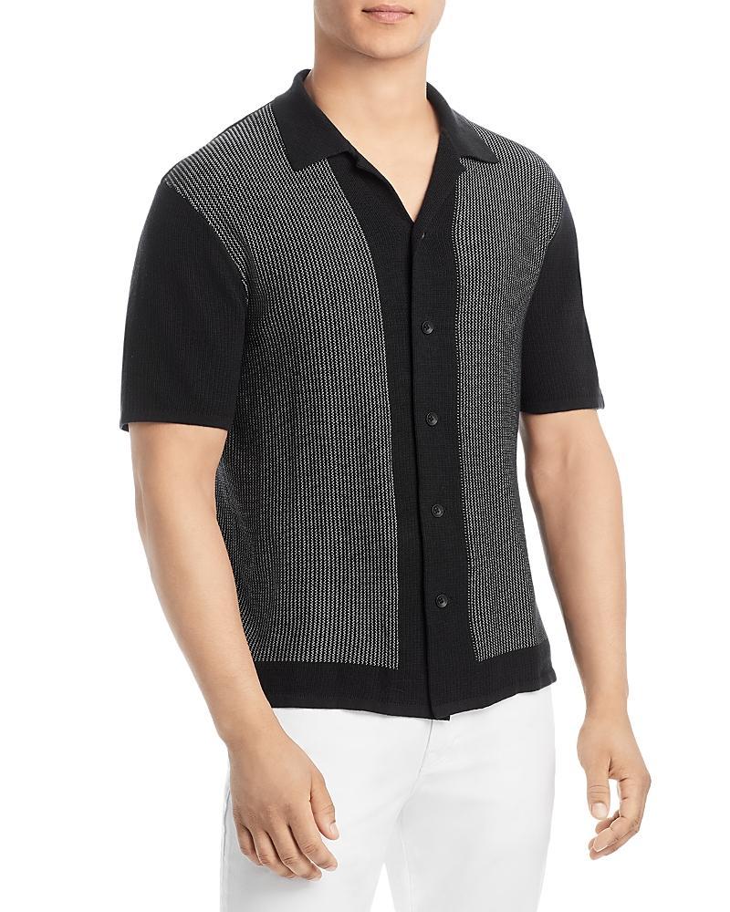 rag & bone Harvey Short Sleeve Knit Button-Up Camp Shirt Product Image