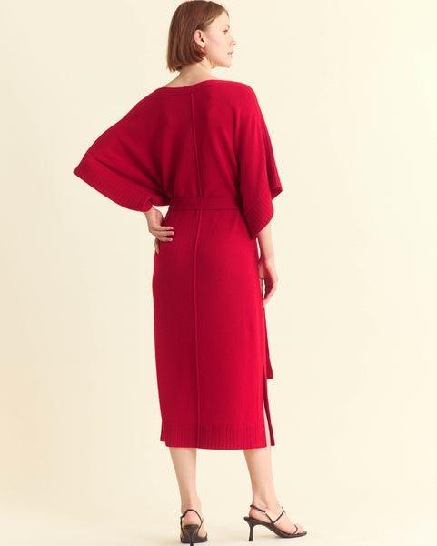 Cashmere Dolman Sweater Dress -  Product Image