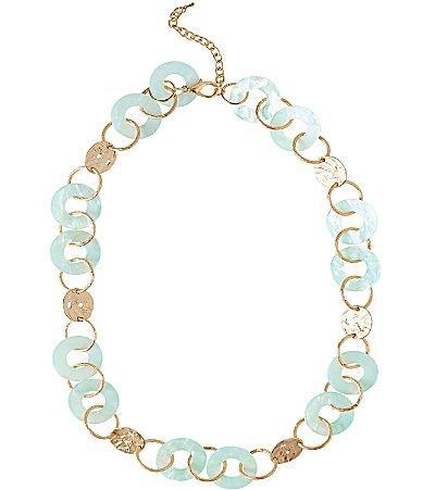 Ming Wang Resin Link Collar Necklace Product Image