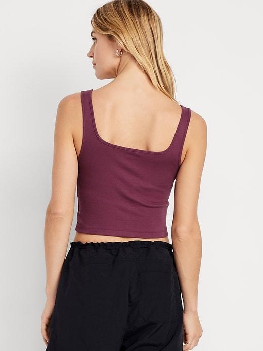 Ultra-Crop Rib-Knit Tank Top Product Image